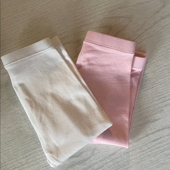 Old Navy Pink and White Kids Leggings Size 12-18months - Picture 6 of 6